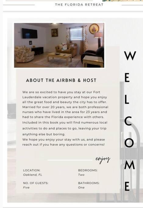 Quiet 2Bedroom At Fort Lauderdale Fl Zewnętrze zdjęcie